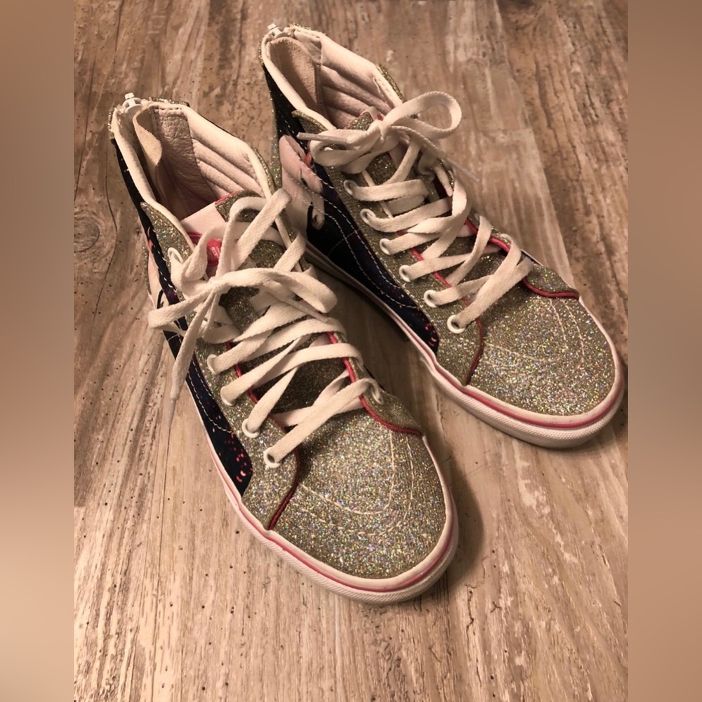 Vans Glitter High-Top Sneakers with Unicorn 1